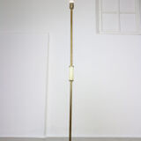 Minimal mid-century brass & marble lamp