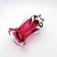 Organic Art Vase Josef Hospodka - Sommerso Ruby/Mandarin