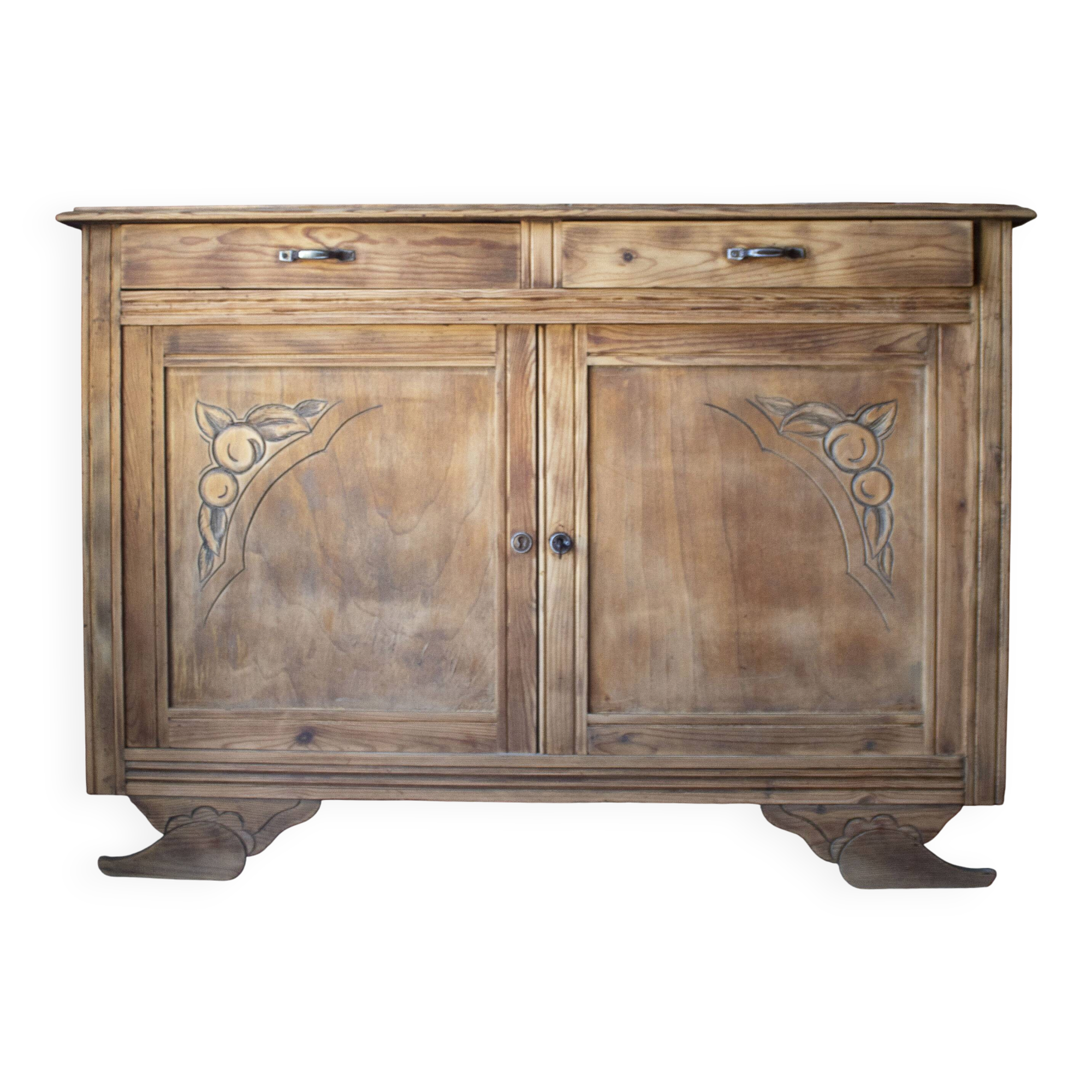 Art Deco buffet in solid wood