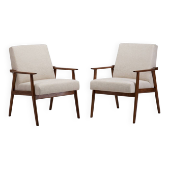 Paire de fauteuils ŚNIEŻNIK des années 1970.