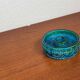 Mid-Century Modern Rimini Blu Pottery Candleholder by Aldo Londi for Bitossi, Italy, 1960s