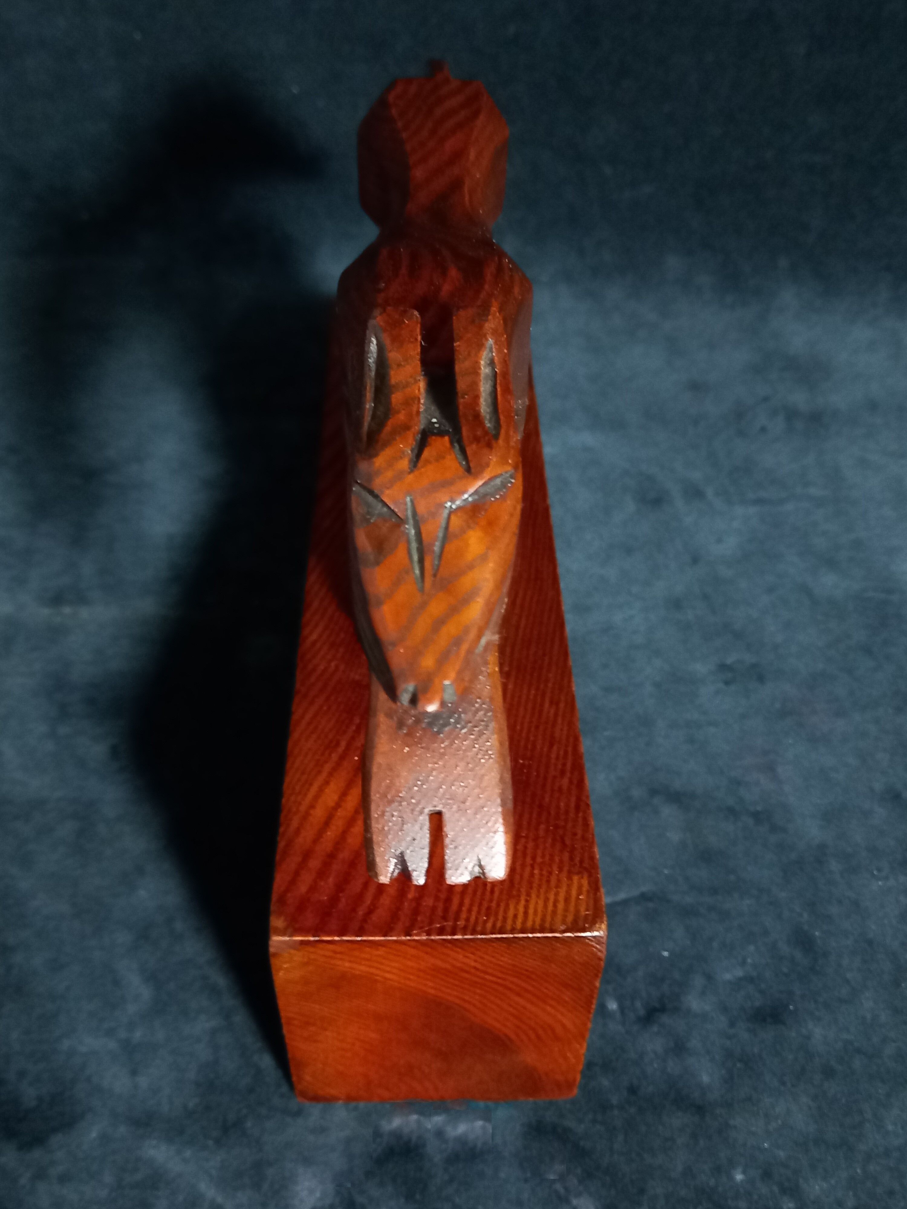 Pair of art deco wooden bookends with greyhounds