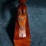 Pair of art deco wooden bookends with greyhounds