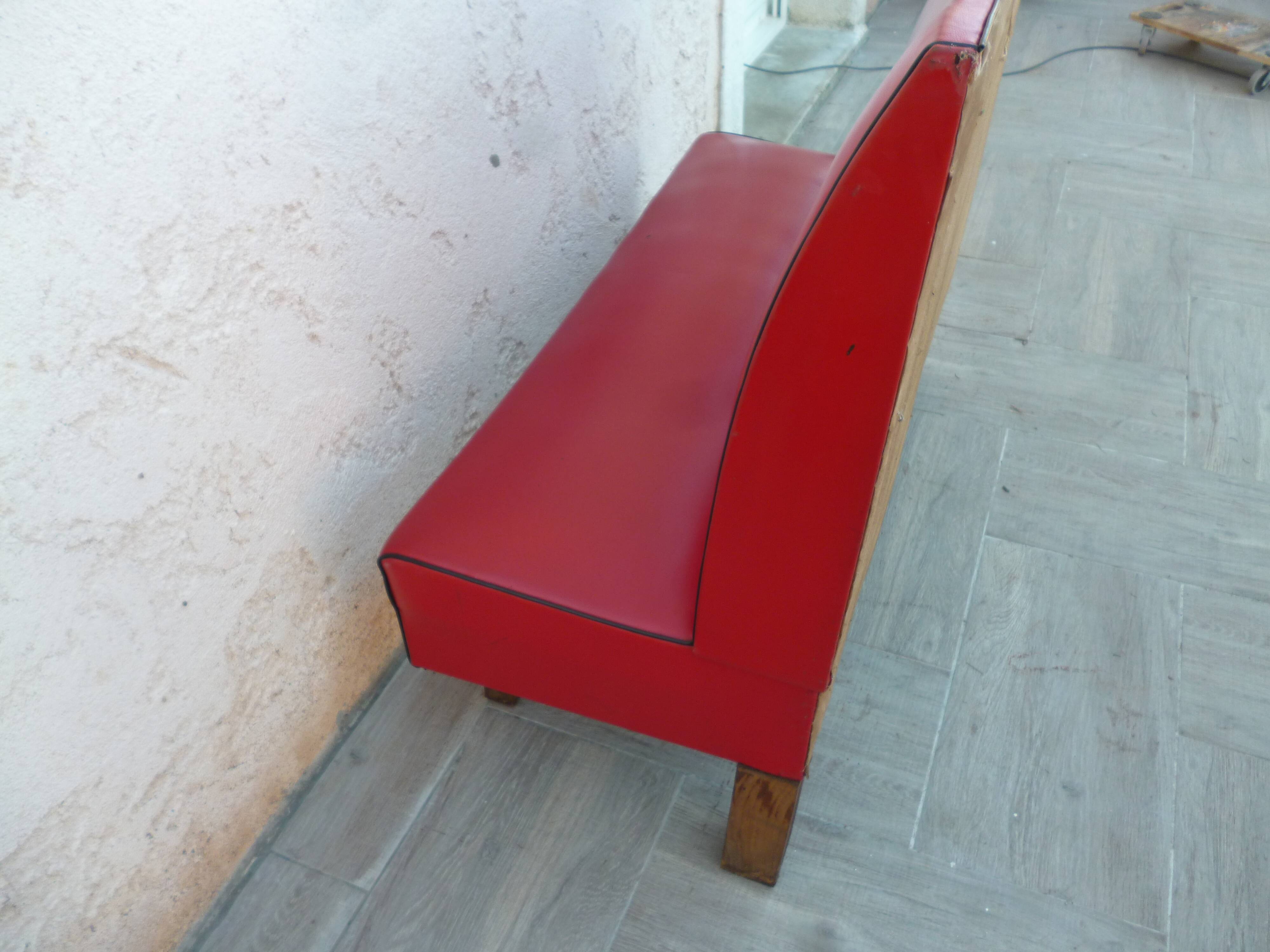 Vintage bistro bench