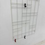 Vintage wire metal wall coat rack , 1960s