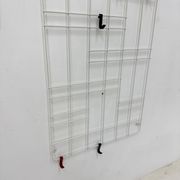 Vintage wire metal wall coat rack , 1960s