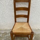 Set of 6 solid oak chairs