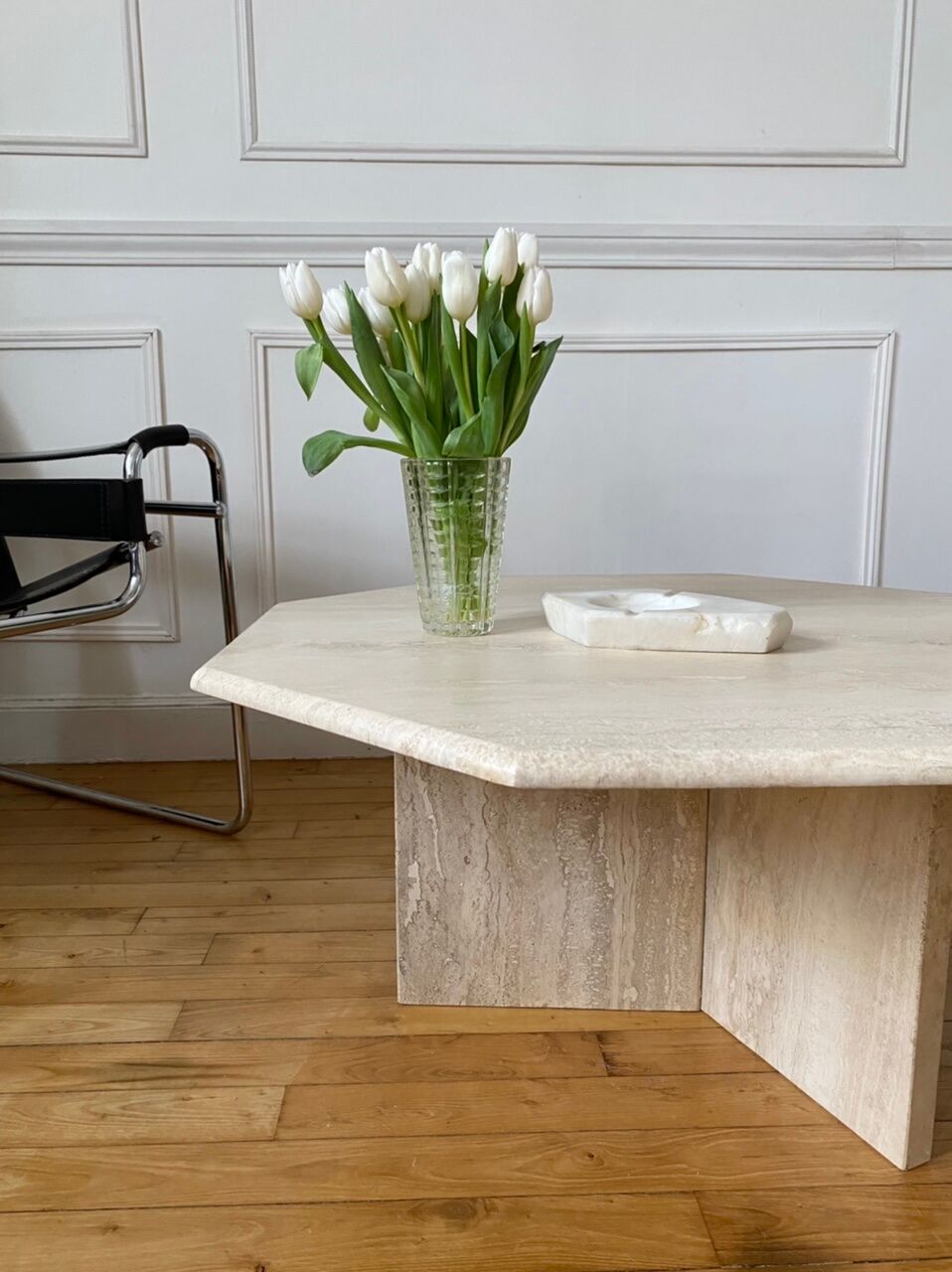 Table basse en travertin