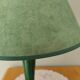 Green wooden table lamp