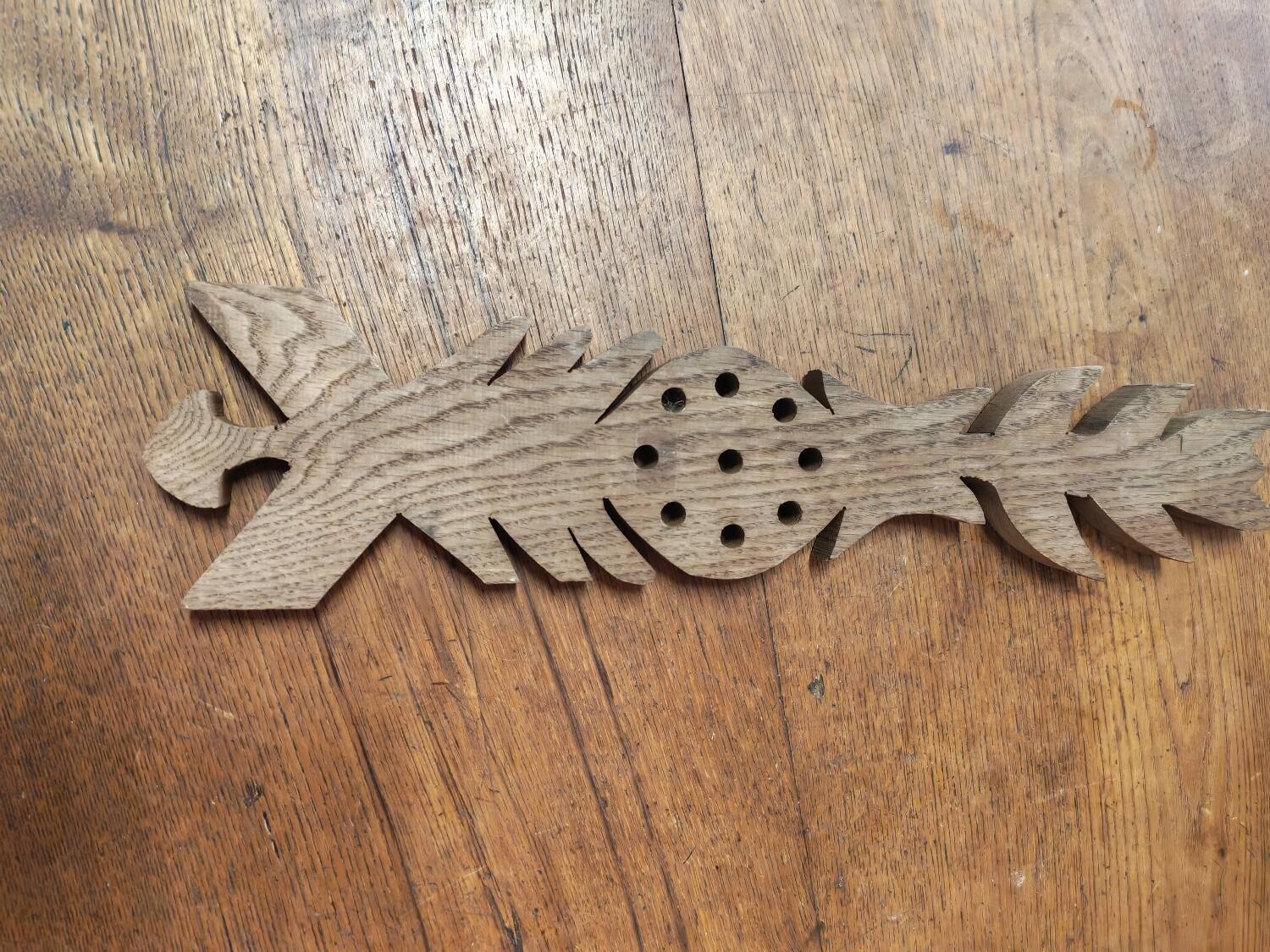 Decorative wooden relief