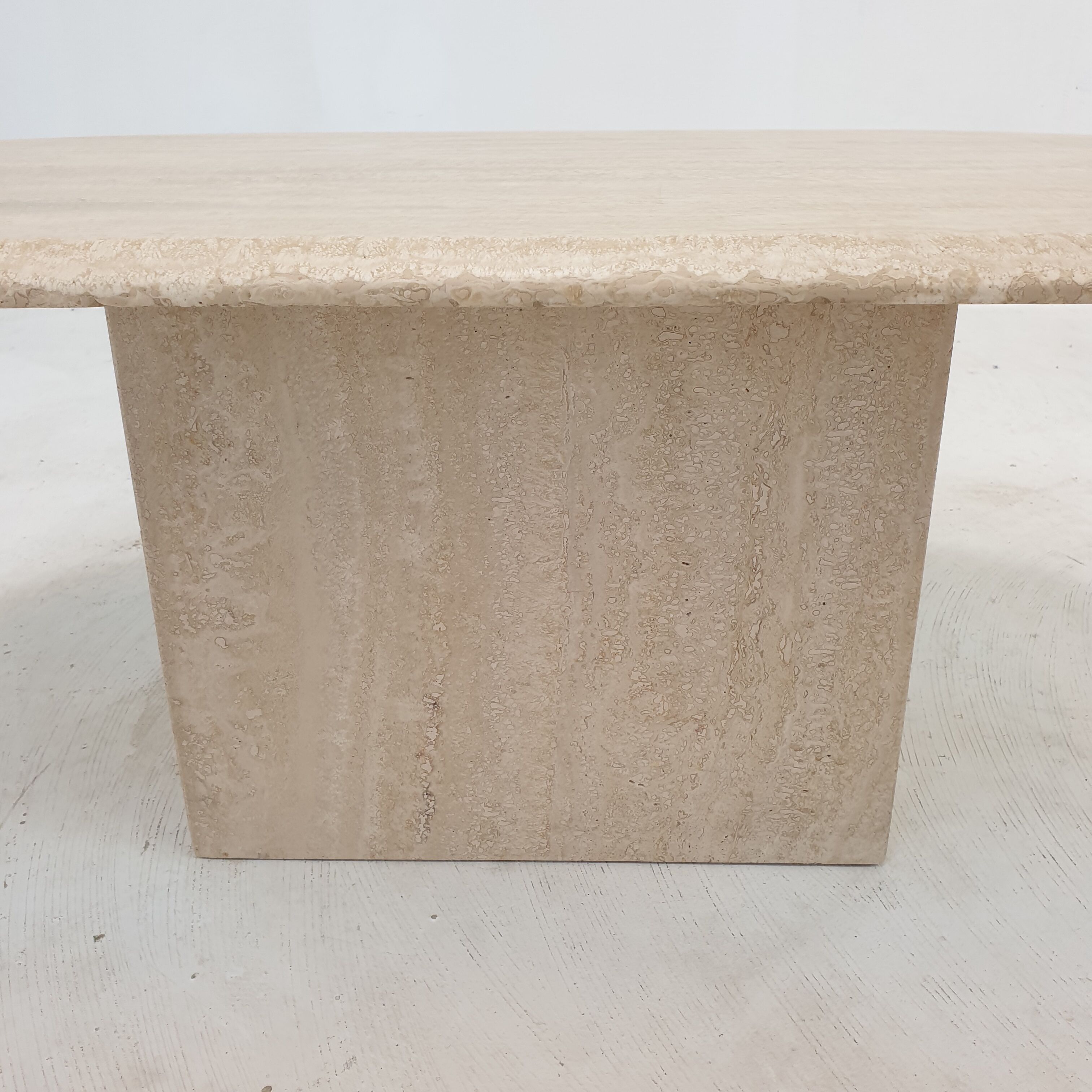 Italian Travertine Coffee Table, 1980's