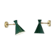 Pair of wall light apply cocotte green duck