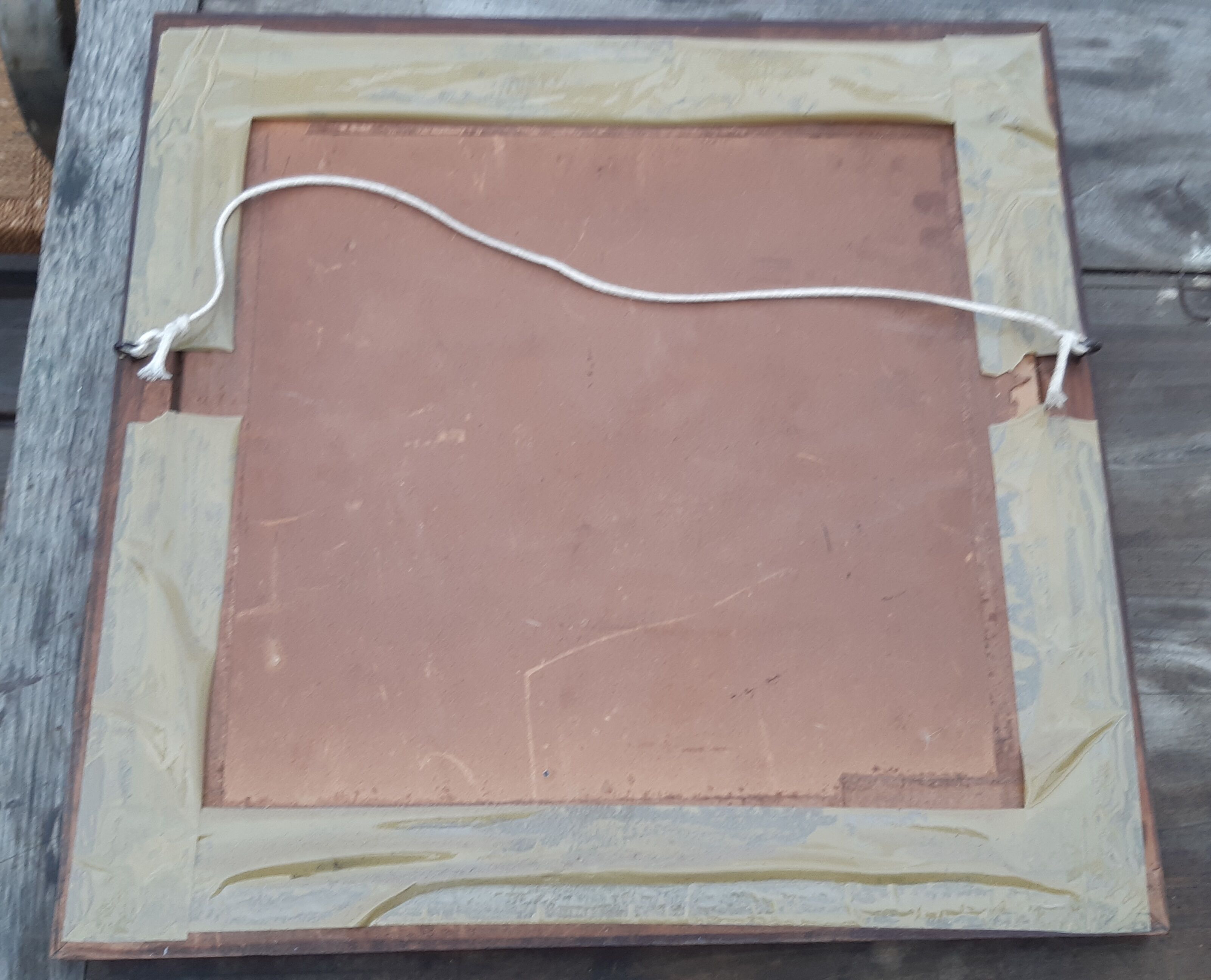 Oil on cardboard by H.Hudertmark 1939