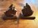Vintage carved wooden bookends – Scottish Terrier dogs