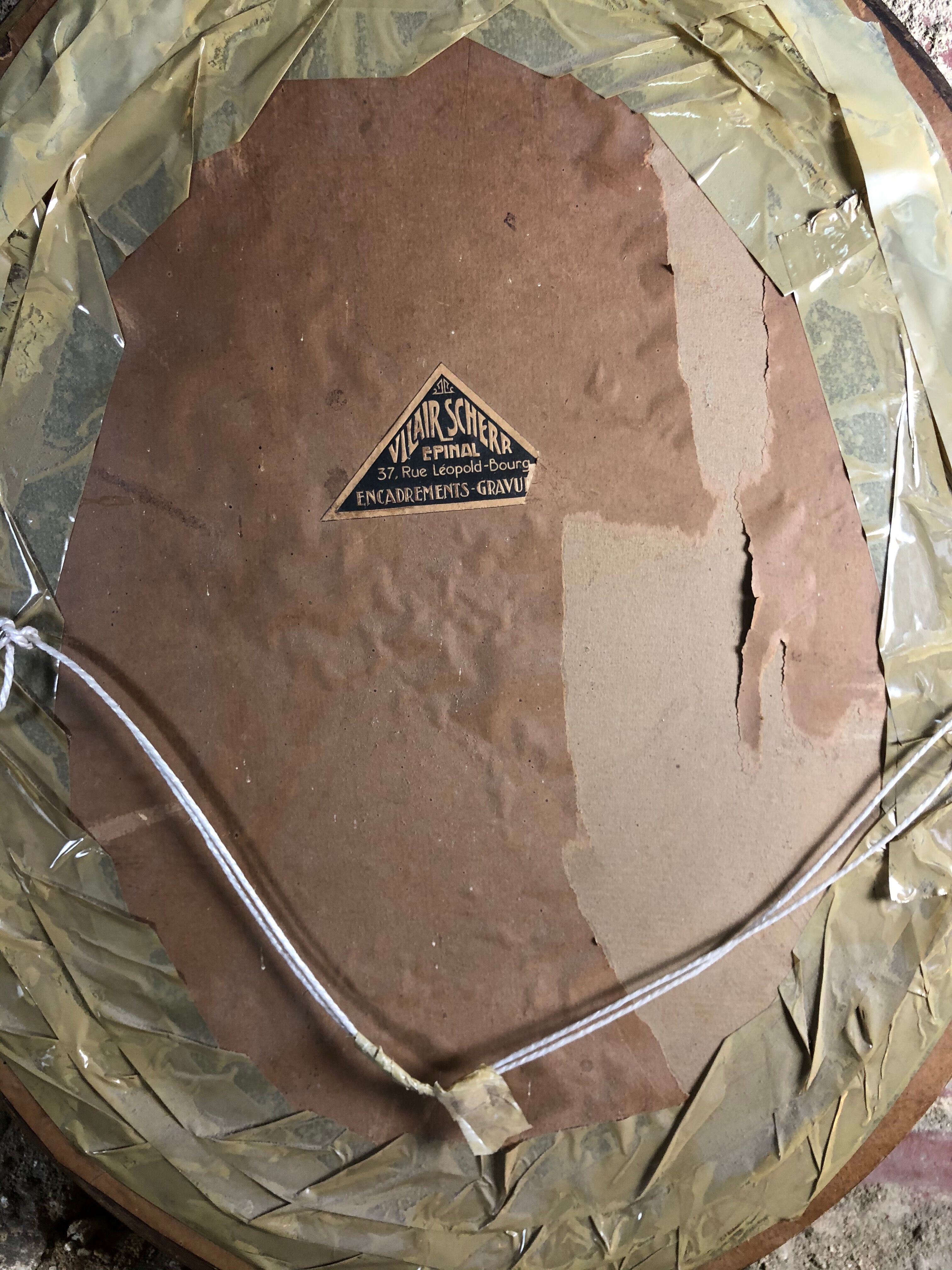 Pastel on paper "Portrait of the Gentleman" framed under glass XIX em