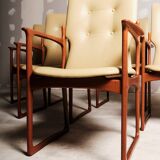 Un ensemble de six fauteuils des années 1960/1970 pour Vamdrup Stolefabrik