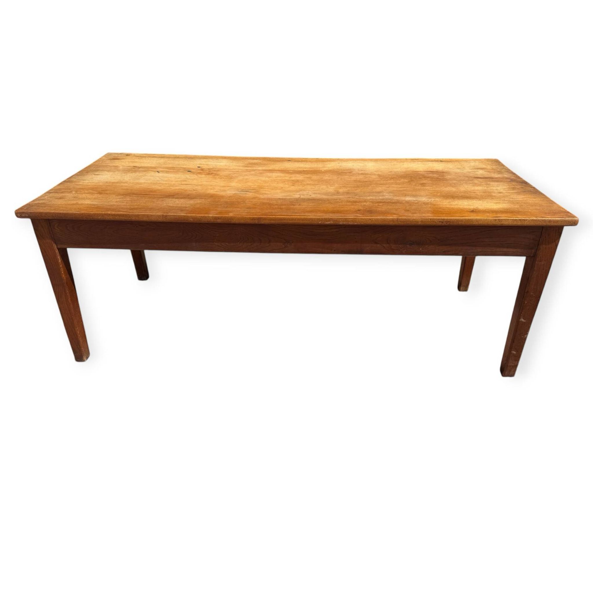 Table de ferme en Chêne 1900 France 2 tiroirs