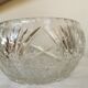 Bol en cristal de plomb vintage des années 1970 : pièce maîtresse de table bohémienne