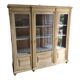 Pickled oak display bookcase