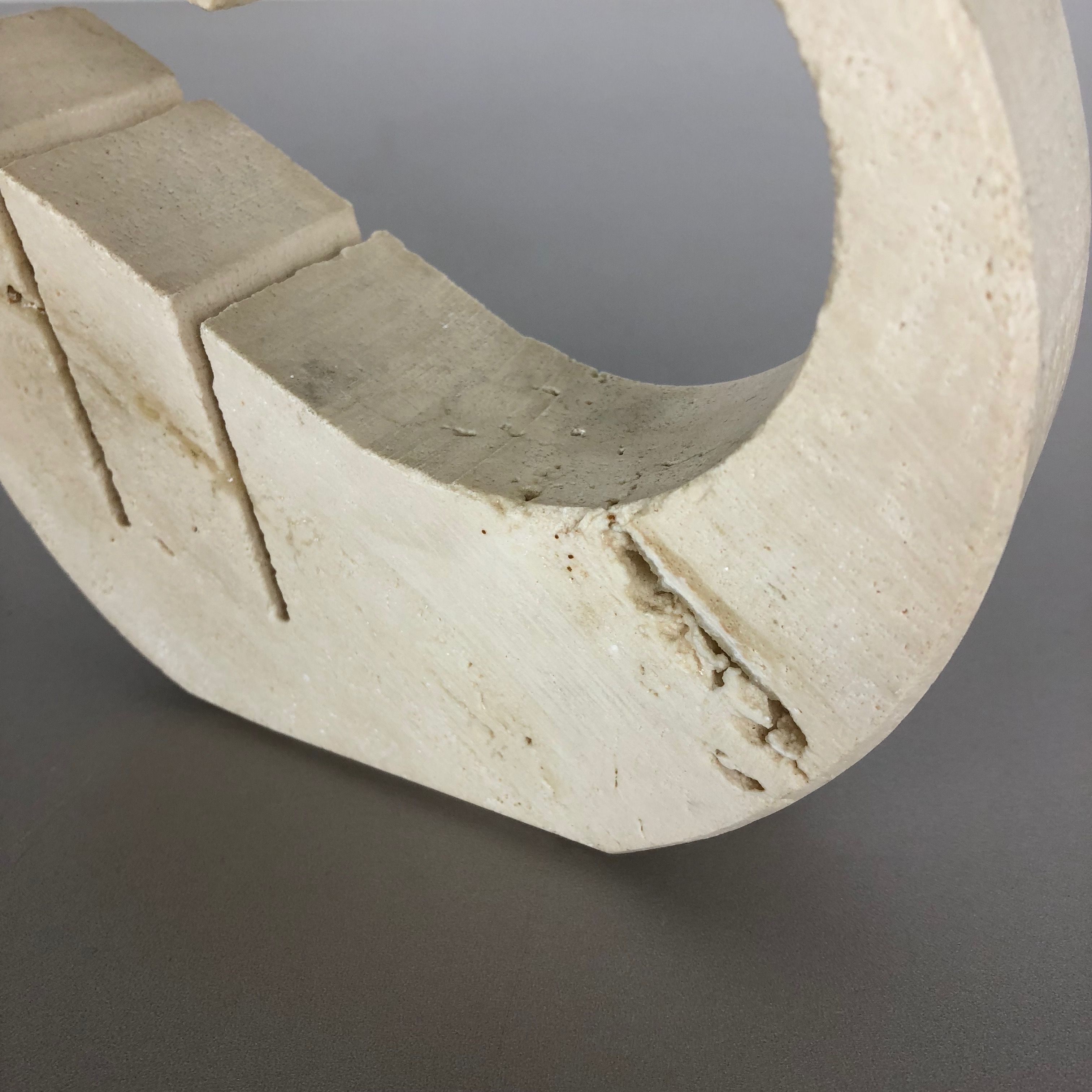 Modernist travertine marble swan figure by Fratelli Mannelli, Italy, 1970s