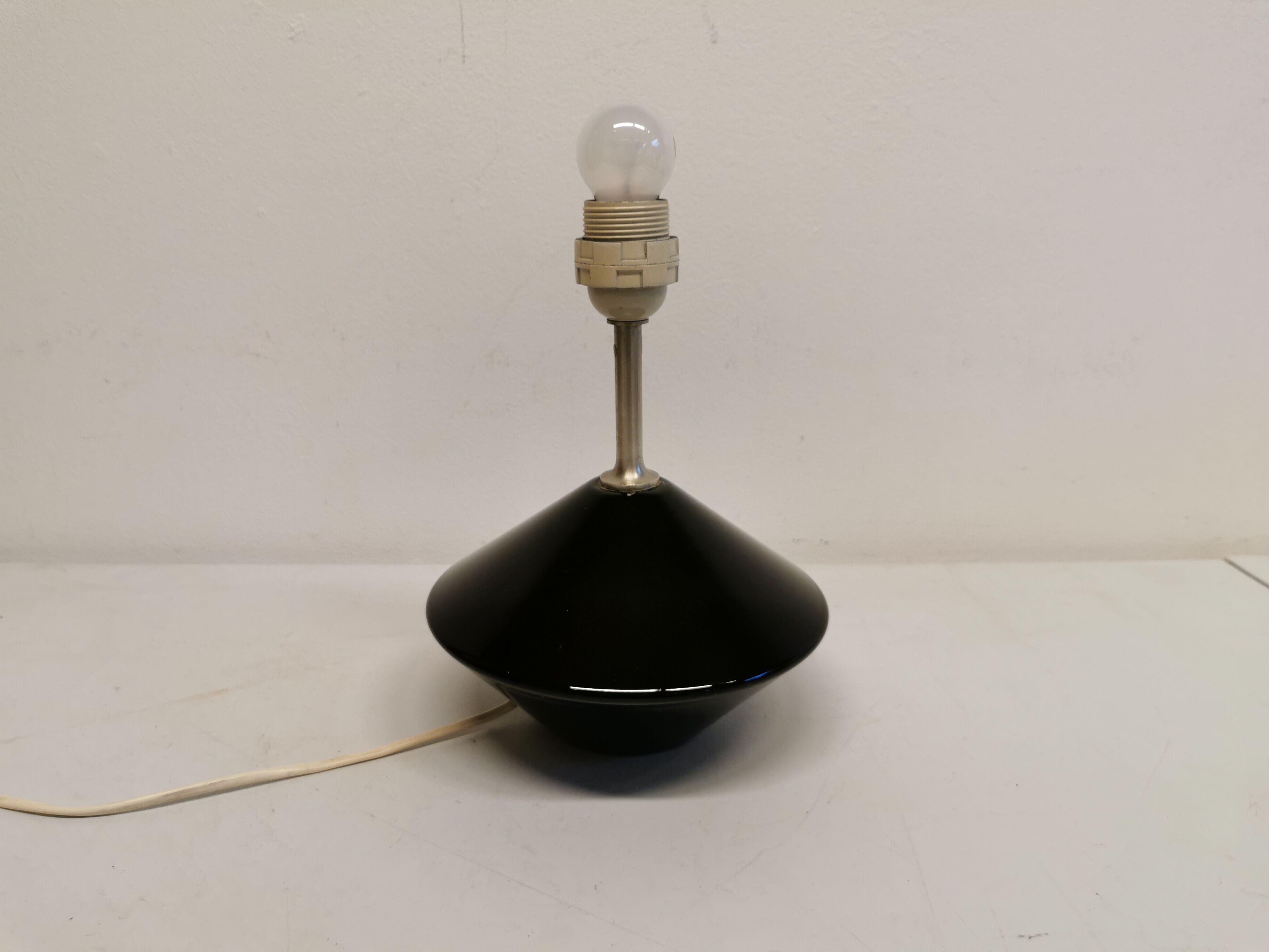 Royal Copenhagen Table Lamp made of hard pressed black glass