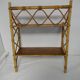 Vintage wall shelf of the  70s in bamboo