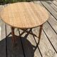 Vintage rattan coffee table diameter 70cm