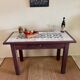Side table wood & ceramics