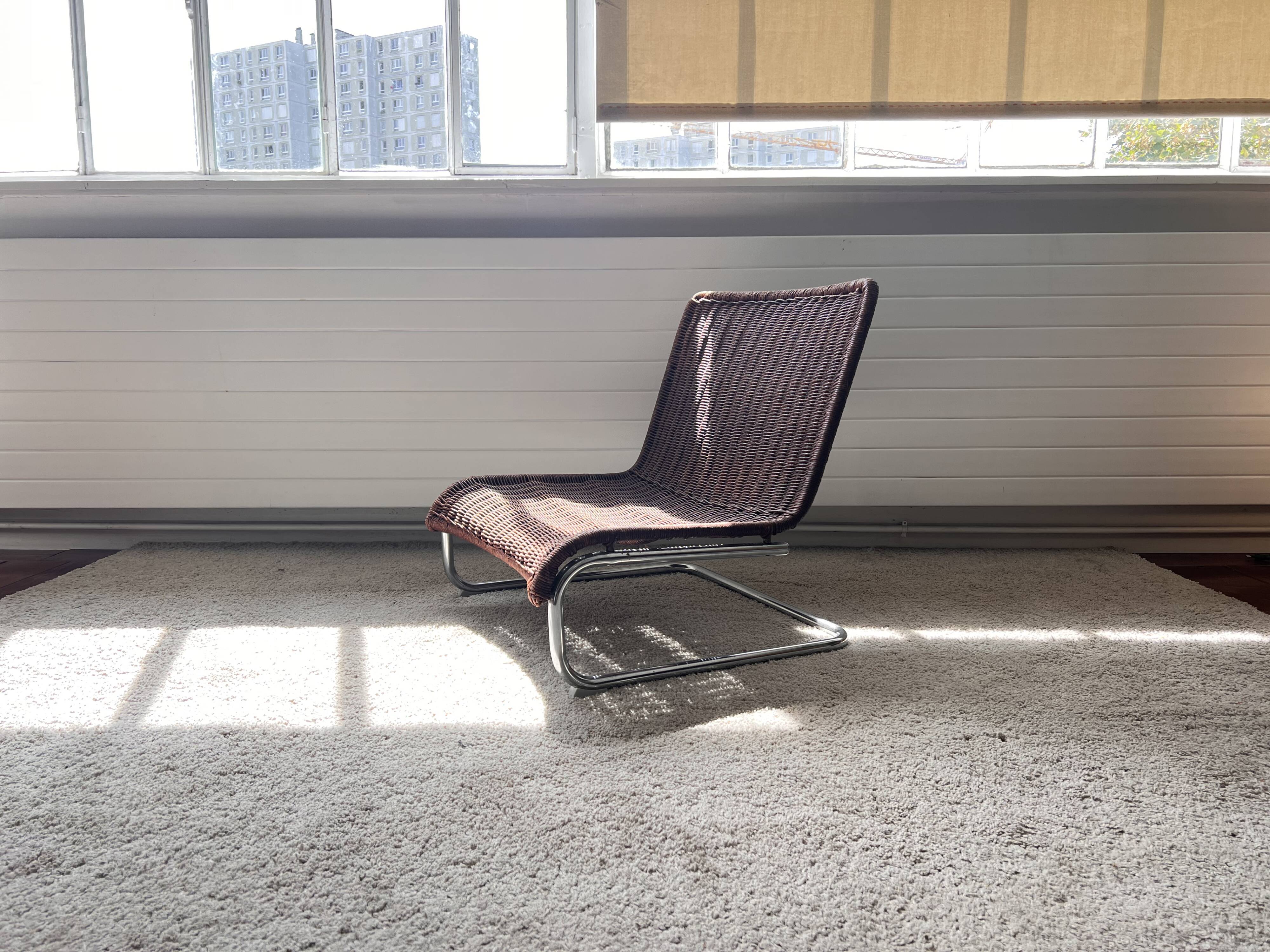 Fauteuil en rotin 70's