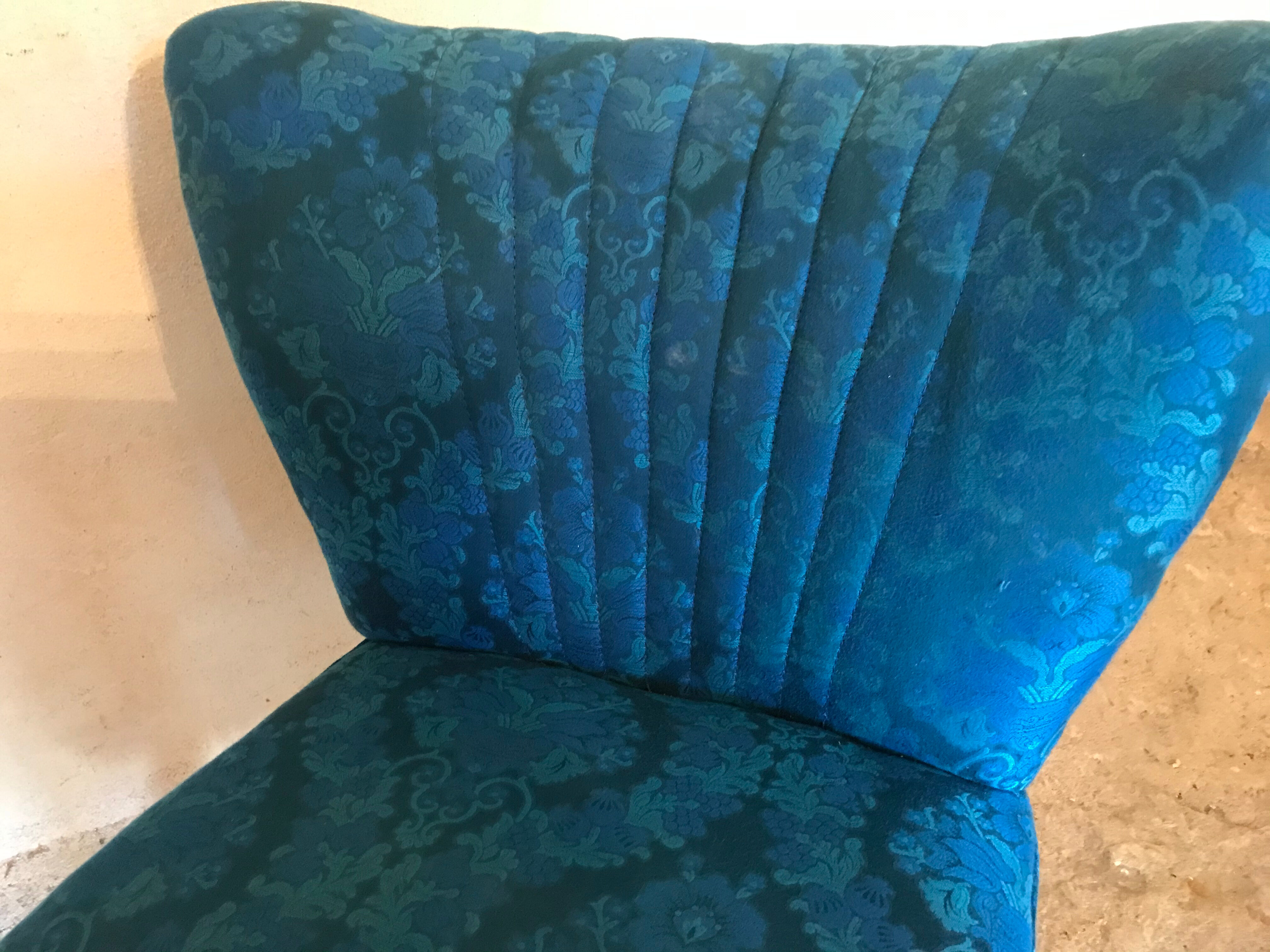 Vintage cocktail chair feet compass 1960's