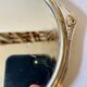 Art Deco hand mirror in silvered metal and bevelled glass – Circa 1930