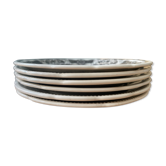 Box of 6 dessert plates in Gien earthenware, "the language of flowers"