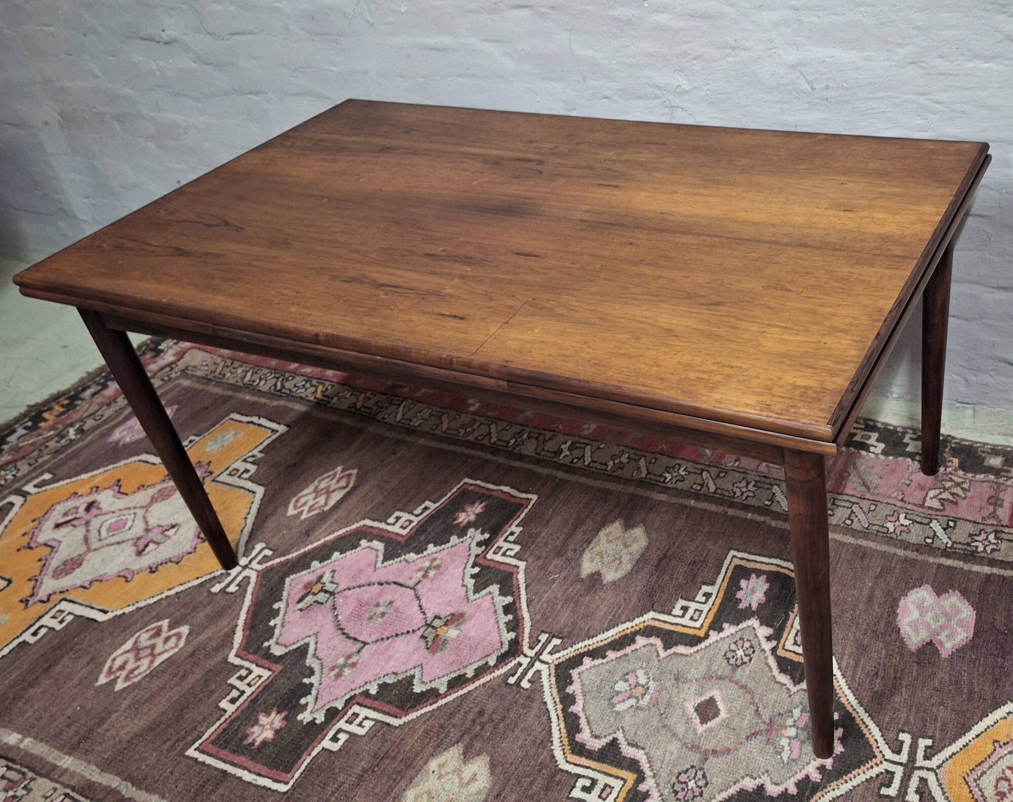 Large 10-seater rosewood dining table by Vemb Mobelfabrik, Denmark 1960s