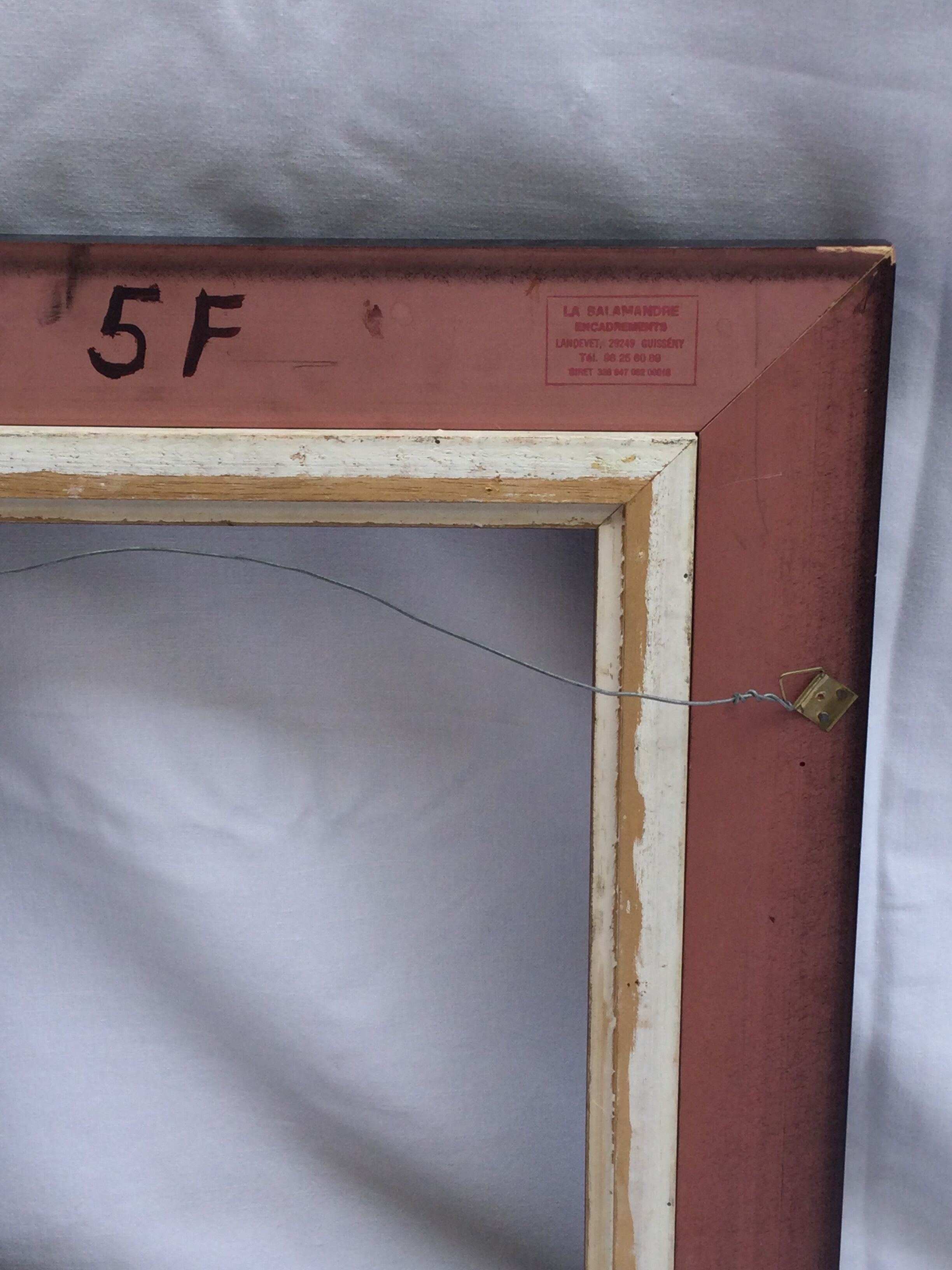 Black and brown wooden frame