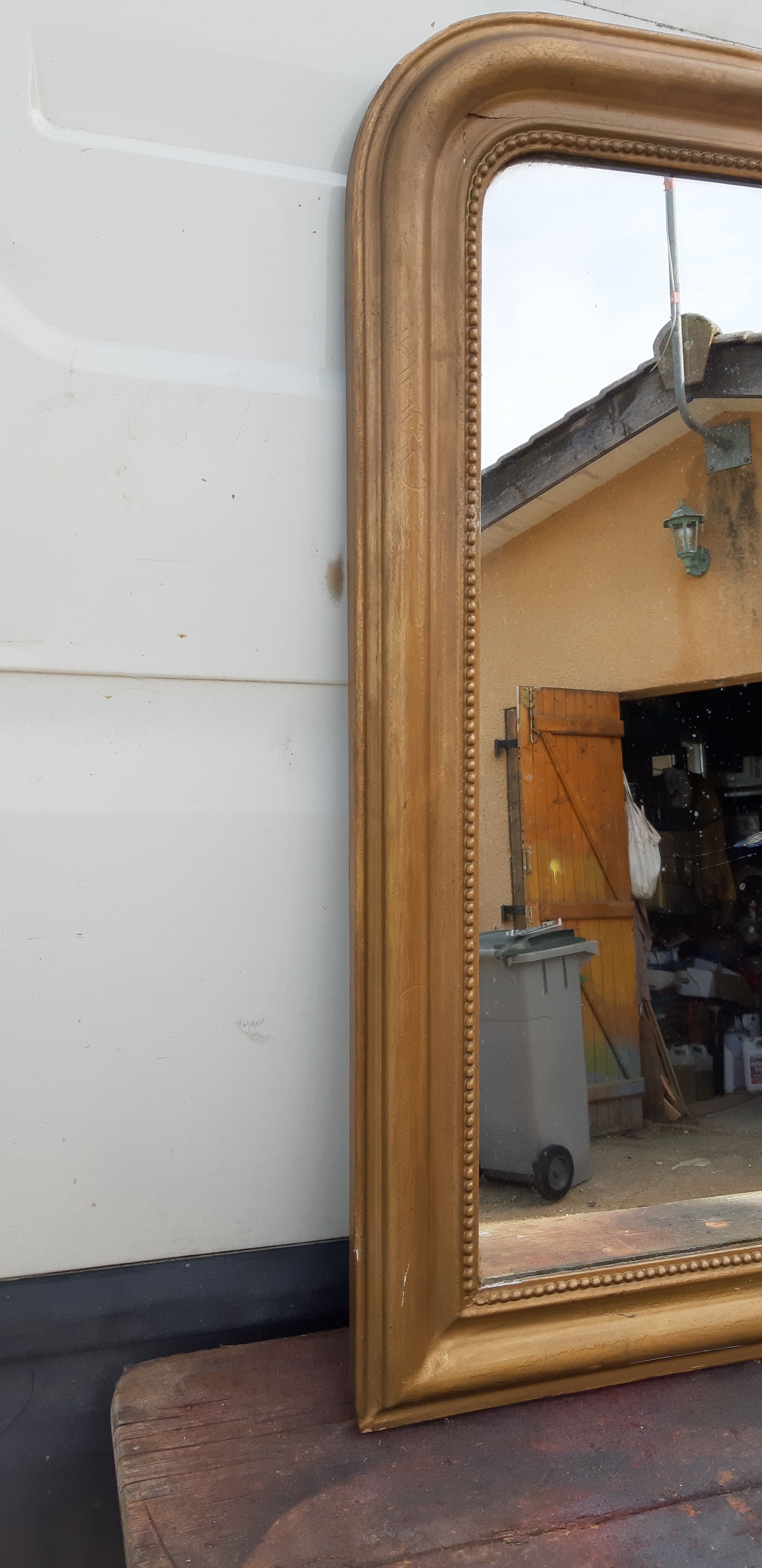 Mirror wood and stuc gilded 19th