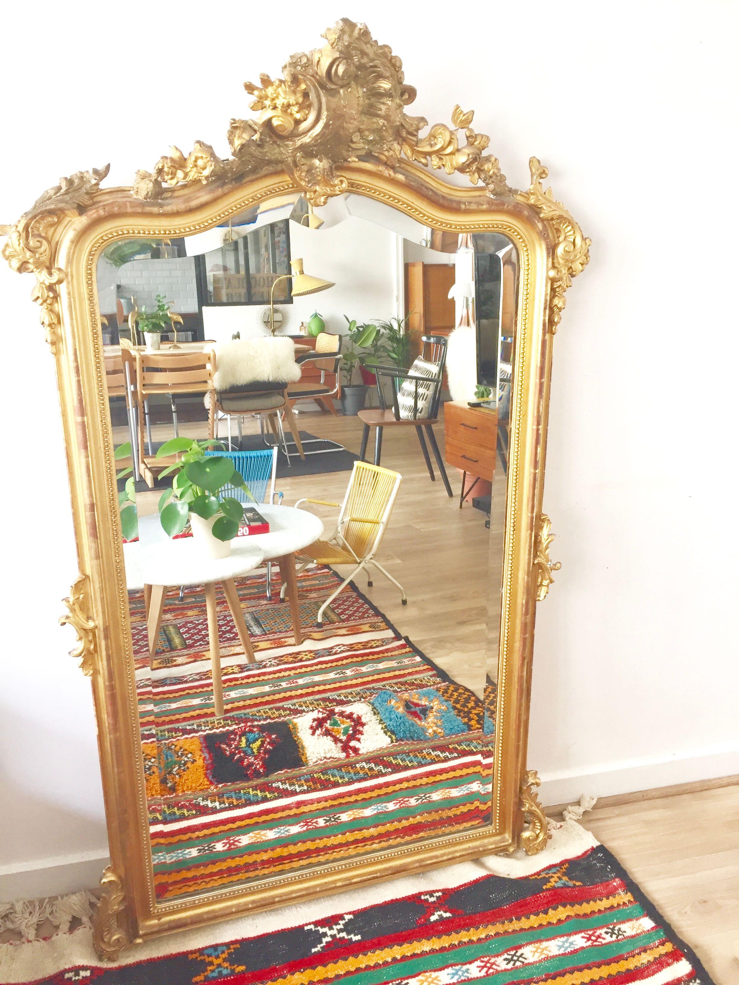Mirror style Louis XV 89x143cm