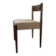 wooden chair with new upholstery