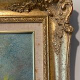 Old painting, still life with wild flowers signed Massard XX century
