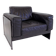 Fauteuil lounge en cuir Matteo Grassi Korium KM 3/1 par Tito Agnoli, 1980