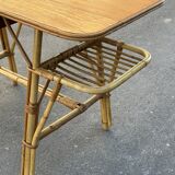 Vintage rattan desk from the 60s