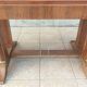 Art Deco table in walnut veneer