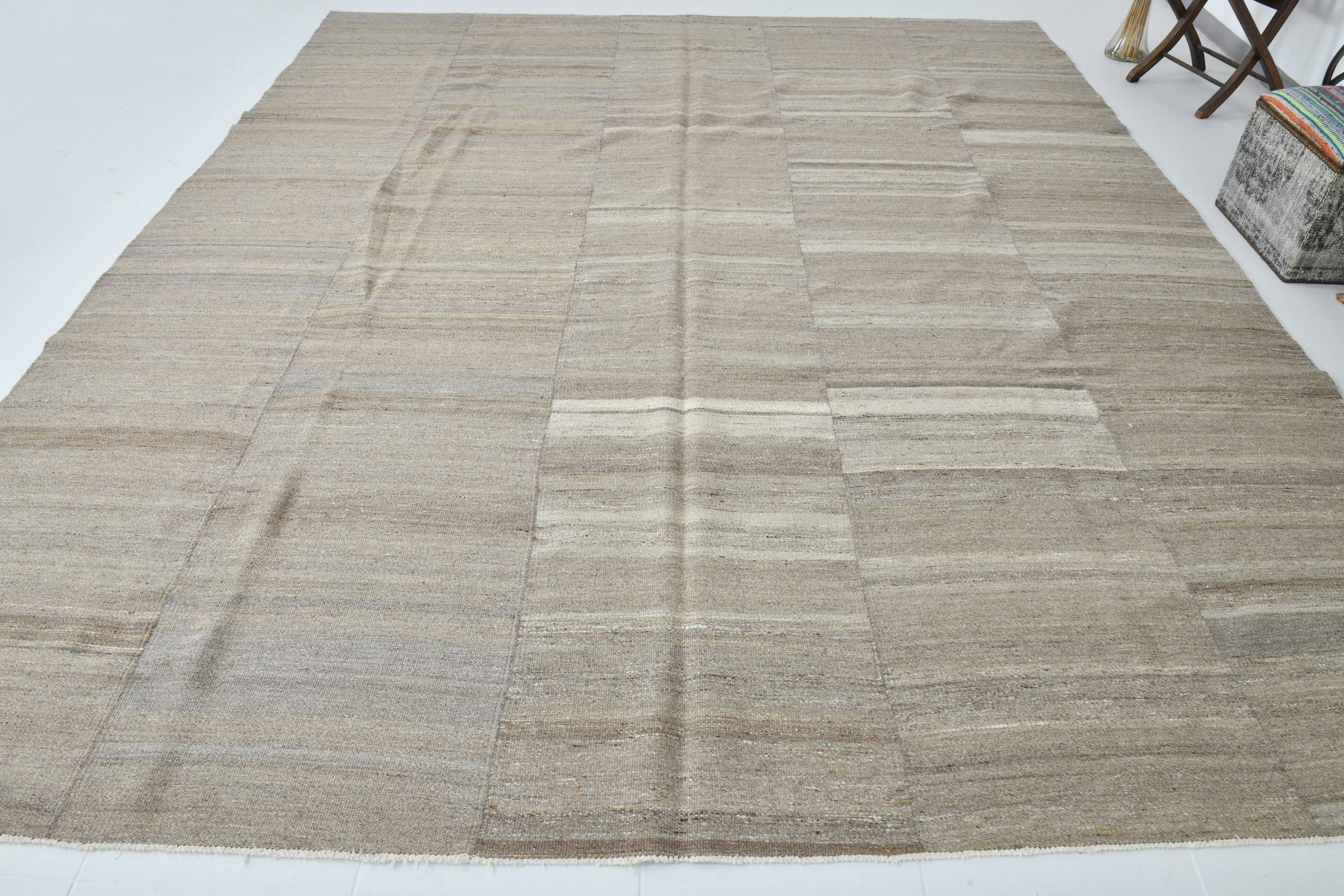 10x12 Rug For Living Room Brown & Beige Turkish Rug, 314x376Cm SK 32954