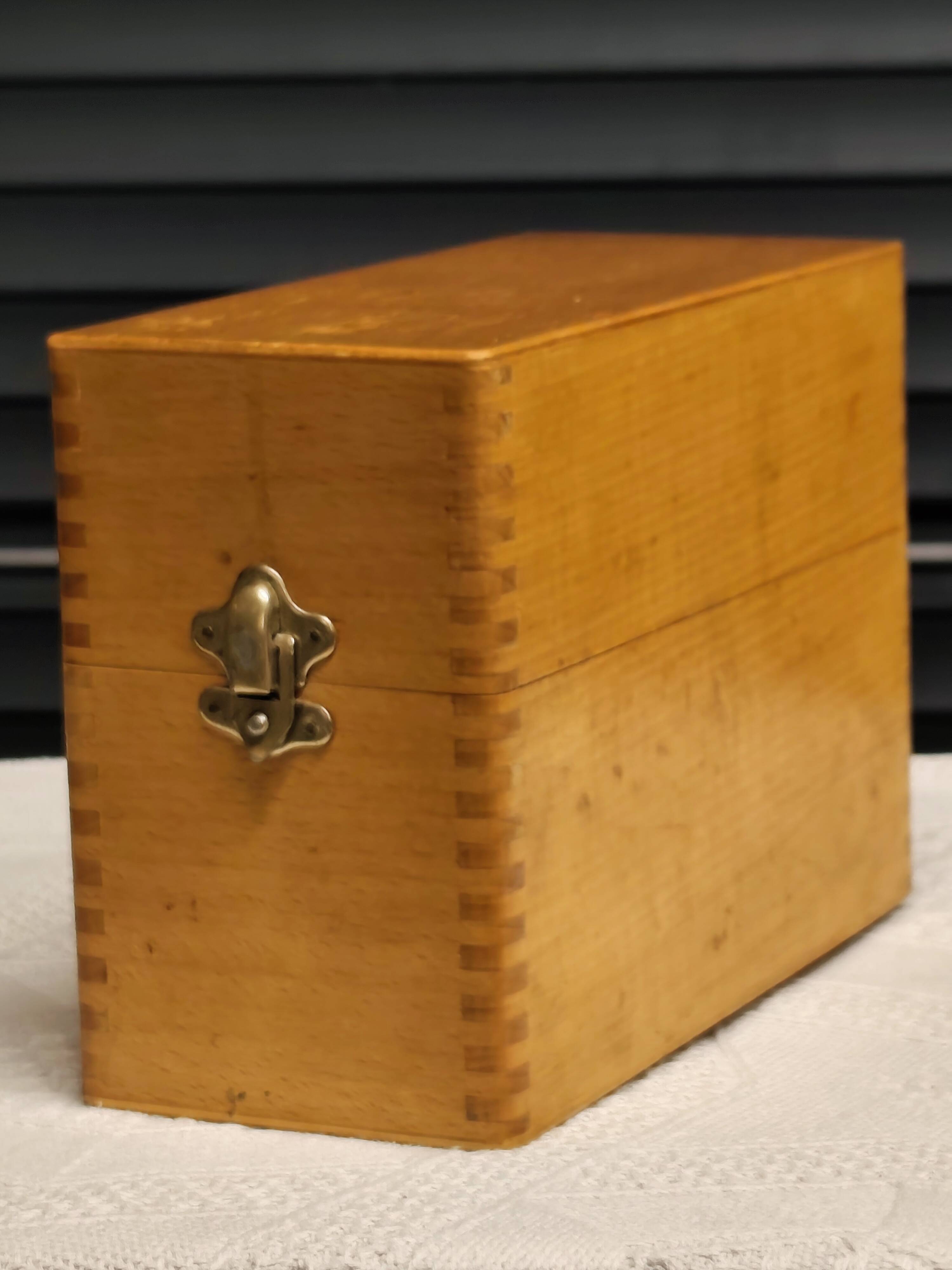 "Vintage" index card boxes