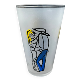 Verre vintage signé Cabu
