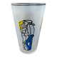 Verre vintage signé Cabu
