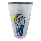 Verre vintage signé Cabu