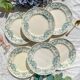 Set of 6 Small Antique Iron Earth Plates "Figuig" – Longchamp 19th Century