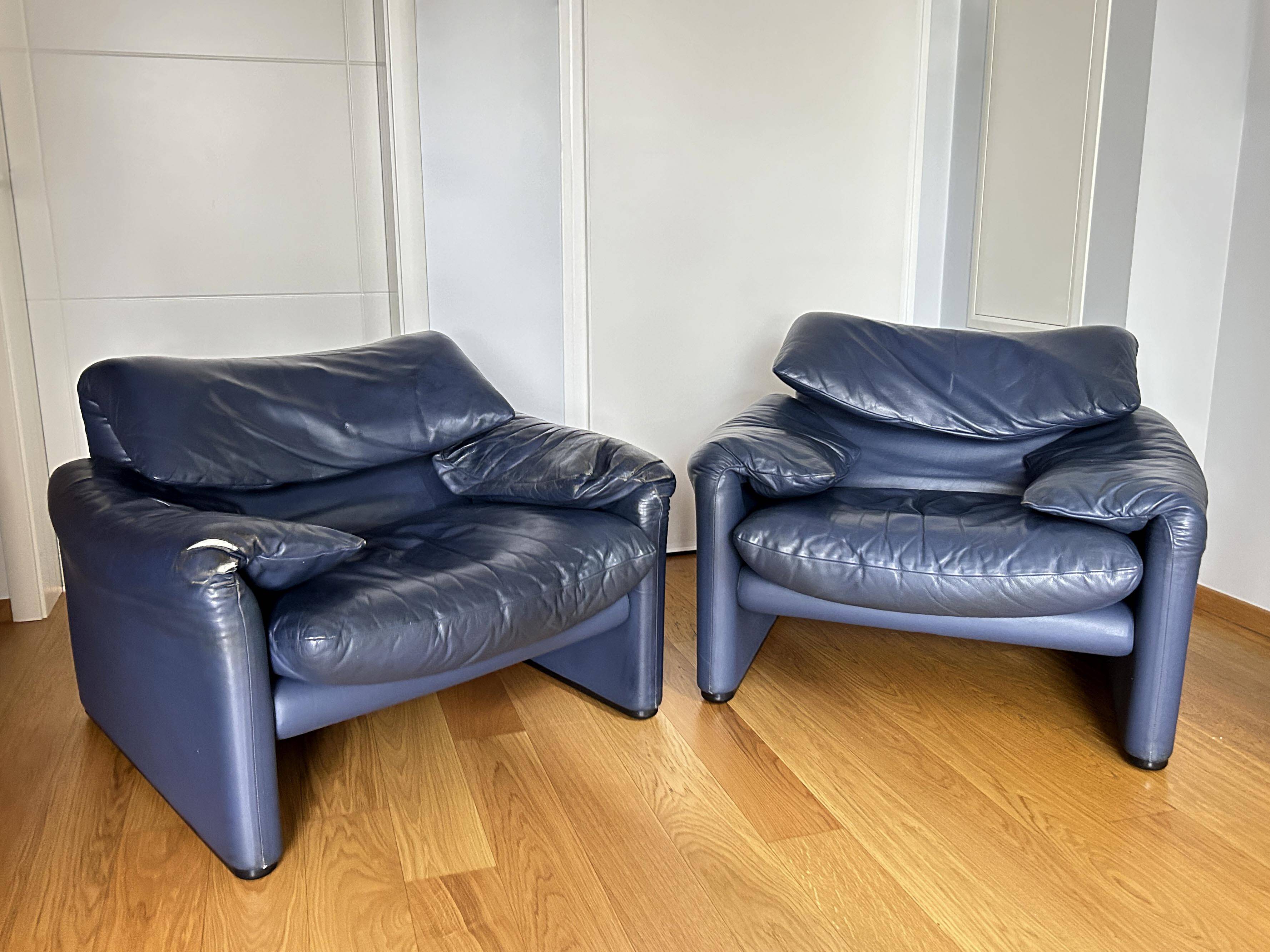 Maralunga armchair by Vico Magistretti for Cassina