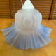 Old tosel suspension frosted blue glass vintage style #e469
