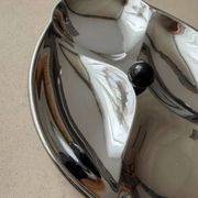 Swedish chrome serving dish 1960s